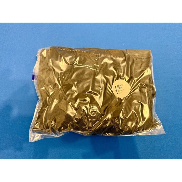 Under Armour Threadborne Henley Shirt Men's Large Brown HeatGear Long Sleeve - Picture 5 of 5